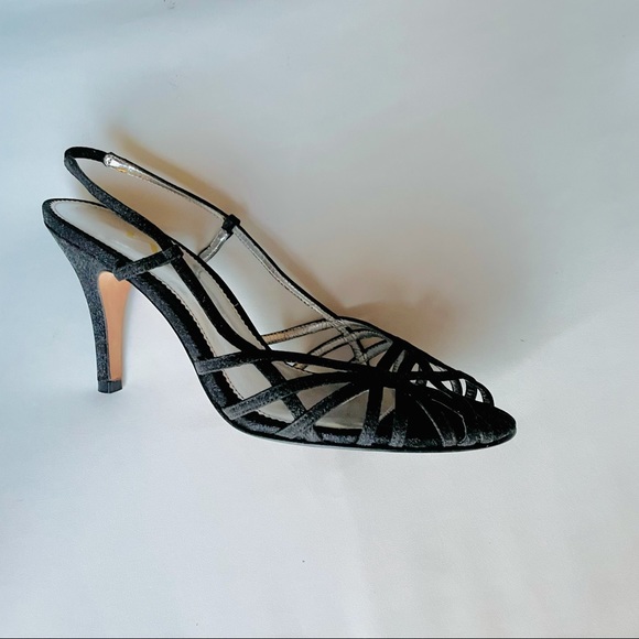 Nina shoes Size 8m. Black with silver sparkles - Picture 2 of 7